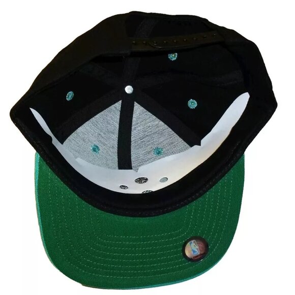 Vancouver Grizzlies Mens Adidas Snapback hat cap Black Teal Nba New - Picture 2 of 5